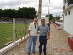 Adamar Gomes (Rádio Clube) e Jonas Conti (Radiopatos)