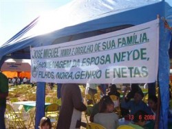 Faixa homenageando José Miguel Barbosa