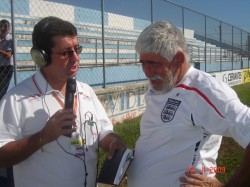 Fausto Mundim e o torcedor Castrinho