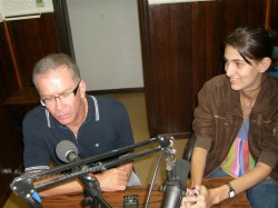 Antonio Limírio e Stefânia Magalhães (repórter)