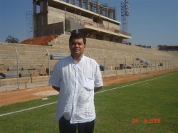 José Soares Filho na construção do novo Estádio
