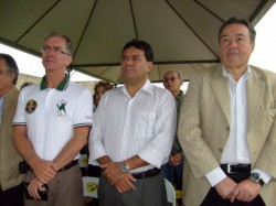 Antonio Limírio (vice), José Soares (Pres.) e Paulo Schettino