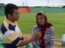 Erisdalton Andrade (Radiopatos) e a prefeita Béia Savassi