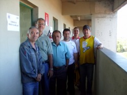 Equipe Bola na Rede na jornada: Adamar, Jairo Andrade, Marco Antonio, Marcos Machado, Toninho Cury e Elton Souza